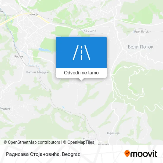 Радисава Стојановића mapa