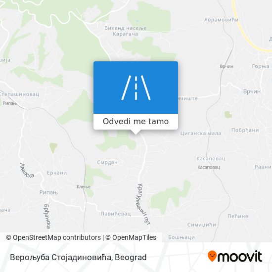 Верољуба Стојадиновића mapa