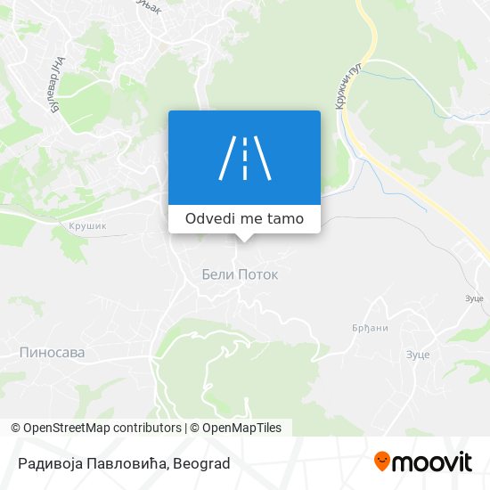 Радивоја Павловића mapa