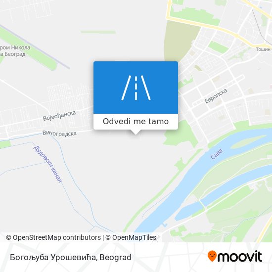 Богољуба Урошевића mapa