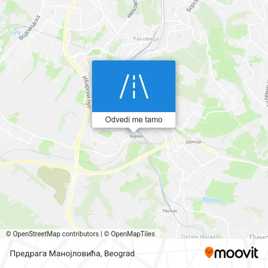 Предрага Манојловића mapa