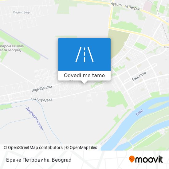 Бране Петровића mapa