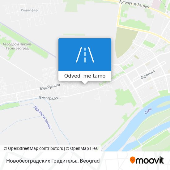 Новобеоградских Градитеља mapa