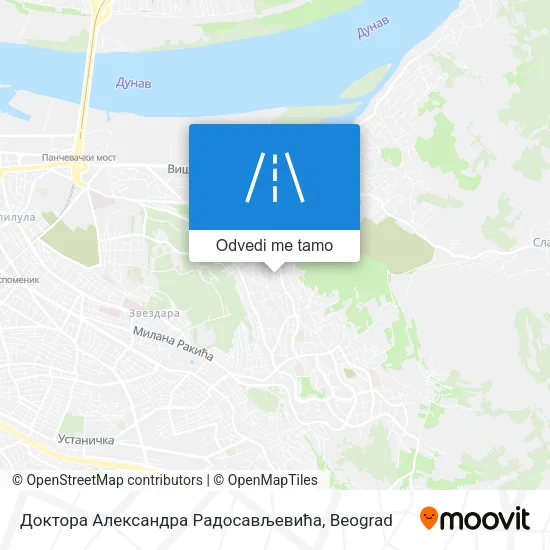 Доктора Александра Радосављевића mapa