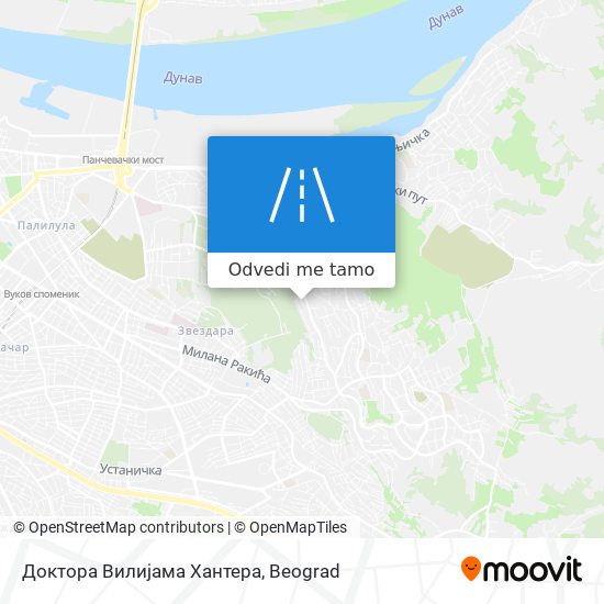 Доктора Вилијама Хантера mapa