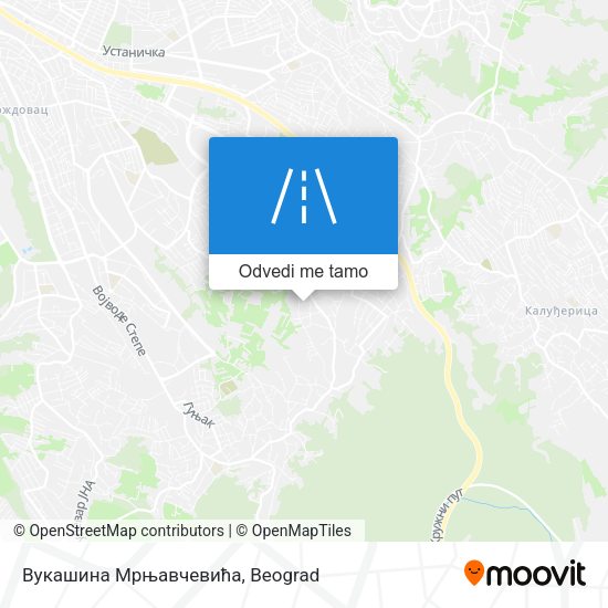 Вукашина Мрњавчевића mapa