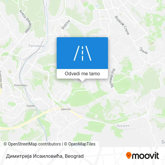 Димитрија Исаиловића mapa