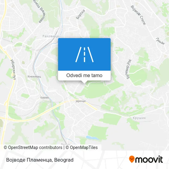 Војводе Пламенца mapa