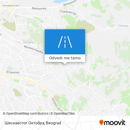 Шеснаестог Октобра mapa