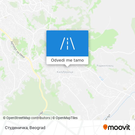 Студеничка mapa