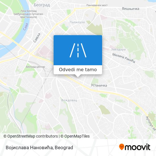 Војислава Нановића mapa