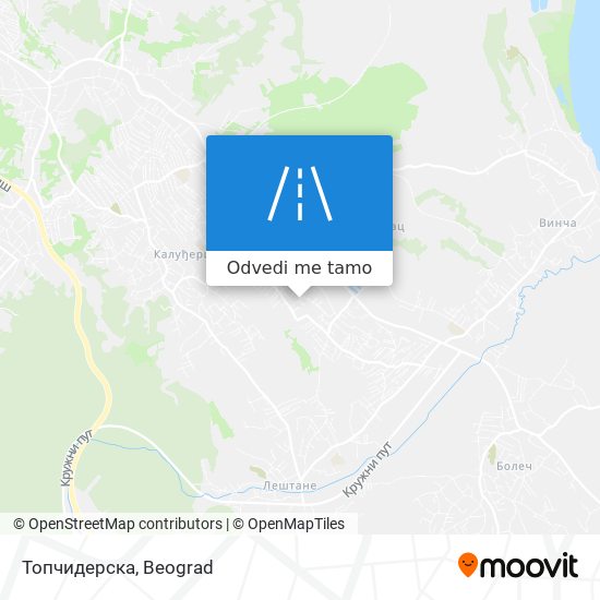 Топчидерска mapa