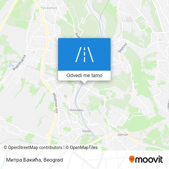 Митра Бакића mapa