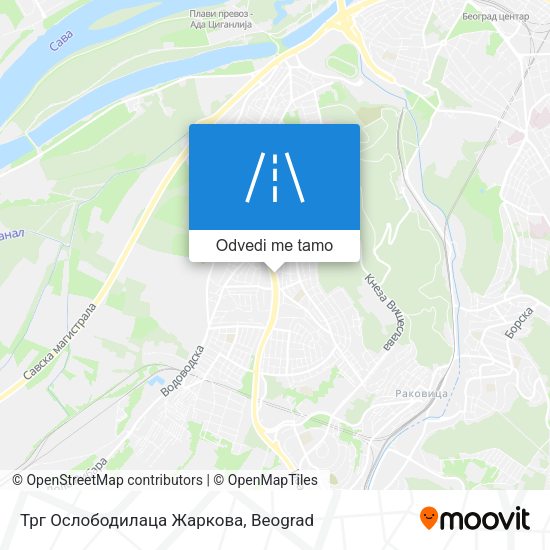 Трг Ослободилаца Жаркова mapa
