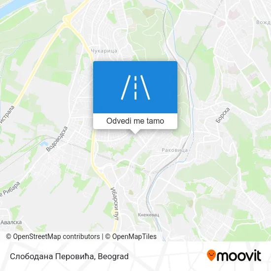 Слободана Перовића mapa