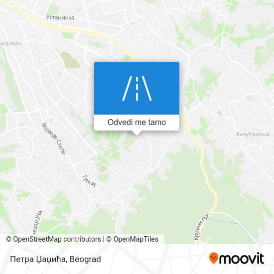 Петра Џаџића mapa