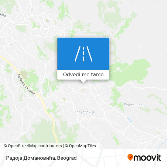 Радоја Домановића mapa