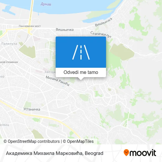 Академика Михаила Марковића mapa