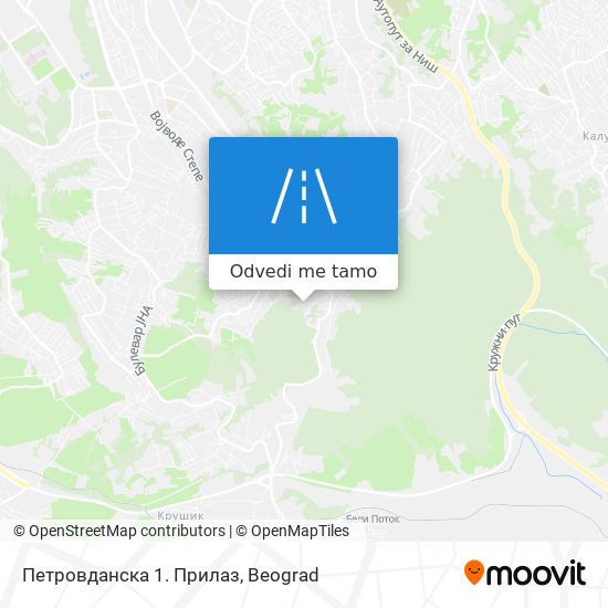 Петровданска 1. Прилаз mapa