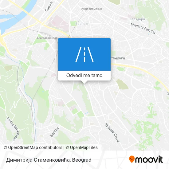 Димитрија Стаменковића mapa