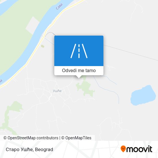 Старо Ушће mapa