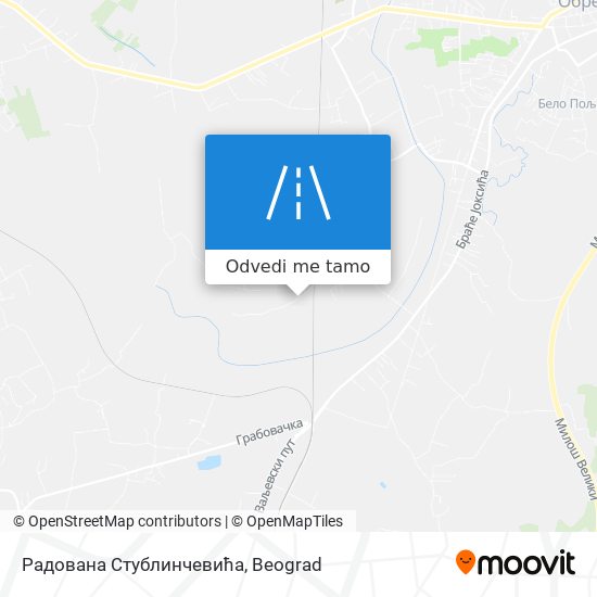 Радована Стублинчевића mapa