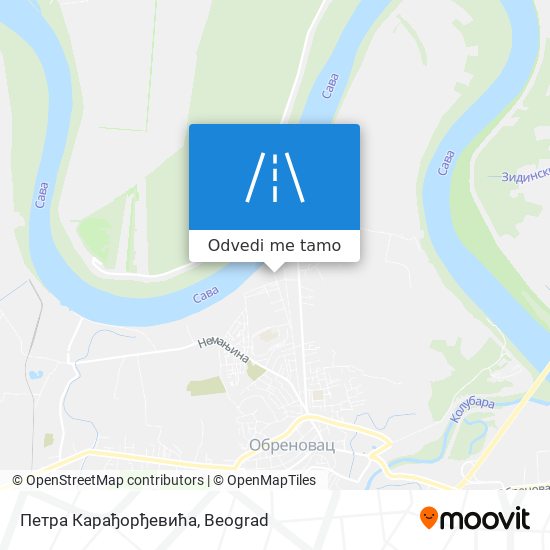 Петра Карађорђевића mapa