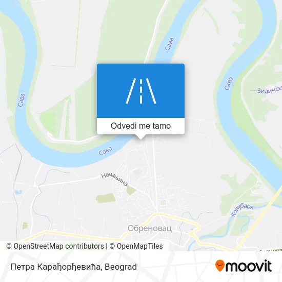 Петра Карађорђевића mapa