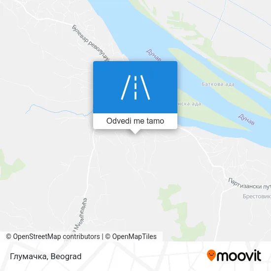 Глумачка mapa