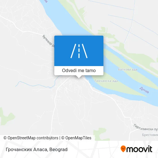 Грочанских Аласа mapa
