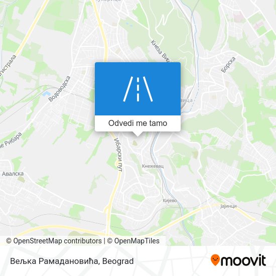 Вељка Рамадановића mapa
