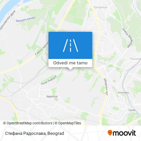 Стефана Радослава mapa