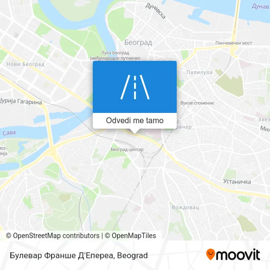 Булевар Франше Д'Епереа mapa
