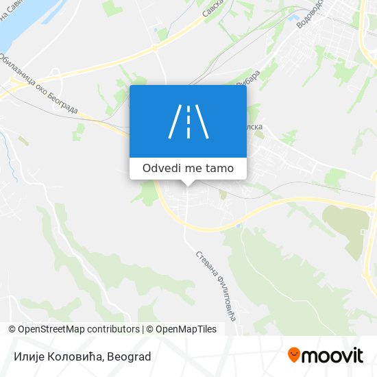 Илије Коловића mapa