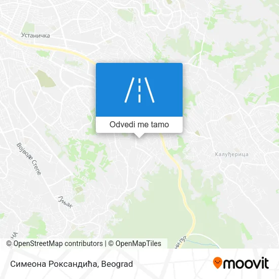 Симеона Роксандића mapa