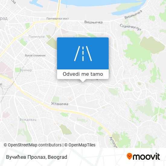 Вучићев Пролаз mapa