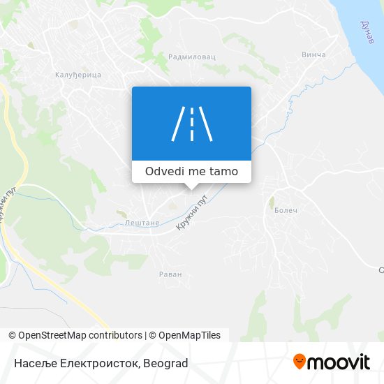 Насеље Електроисток mapa