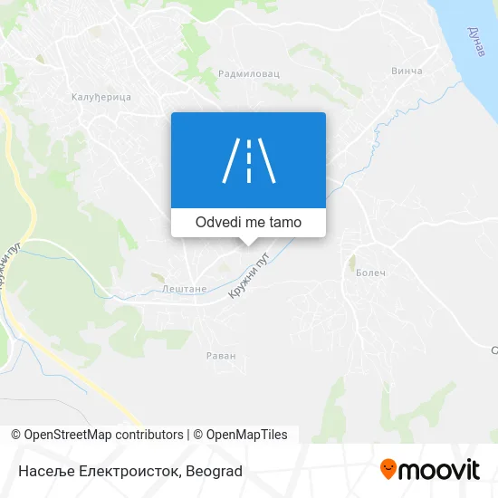 Насеље Електроисток mapa