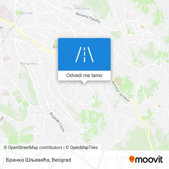 Бранка Шљивића mapa