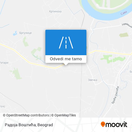 Радоја Воштића mapa