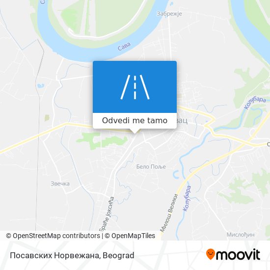 Посавских Норвежана mapa