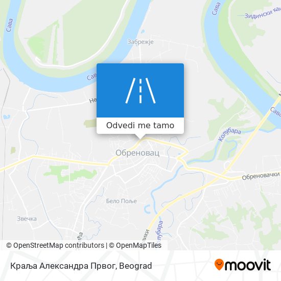 Краља Александра Првог mapa