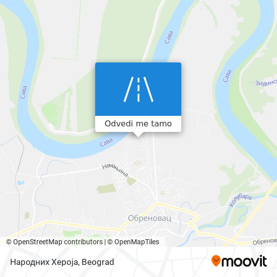 Народних Хероја mapa