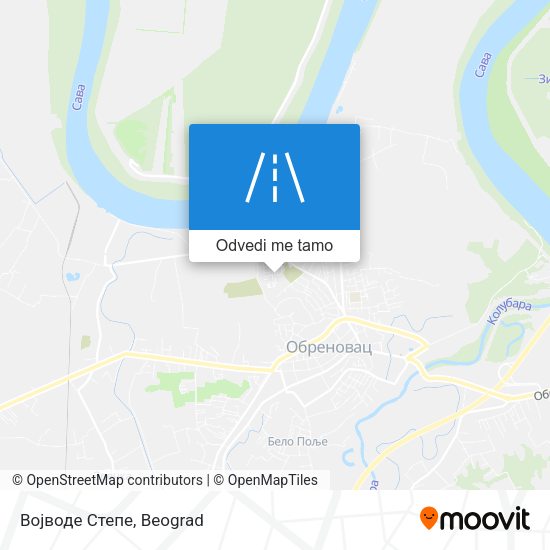 Војводе Степе mapa