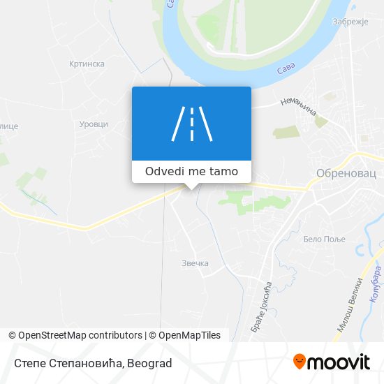 Степе Степановића mapa