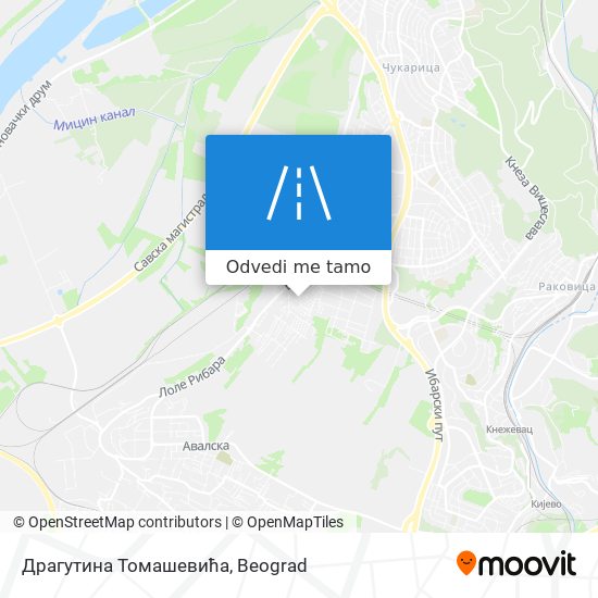 Драгутина Томашевића mapa