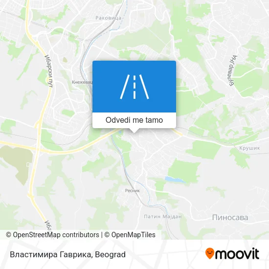 Властимира Гаврика mapa