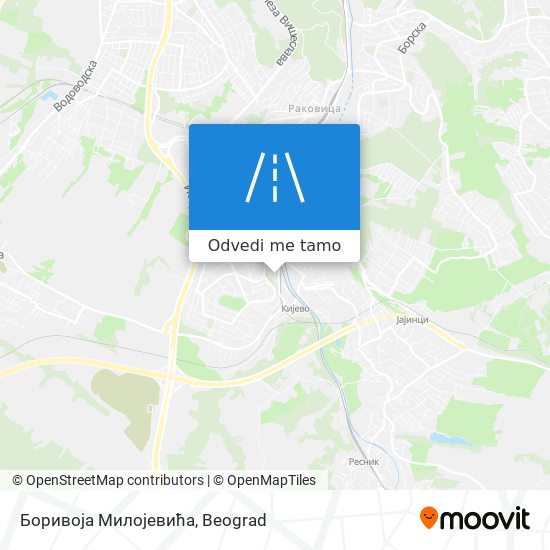 Боривоја Милојевића mapa