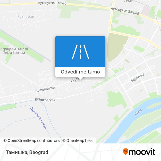 Тамишка mapa