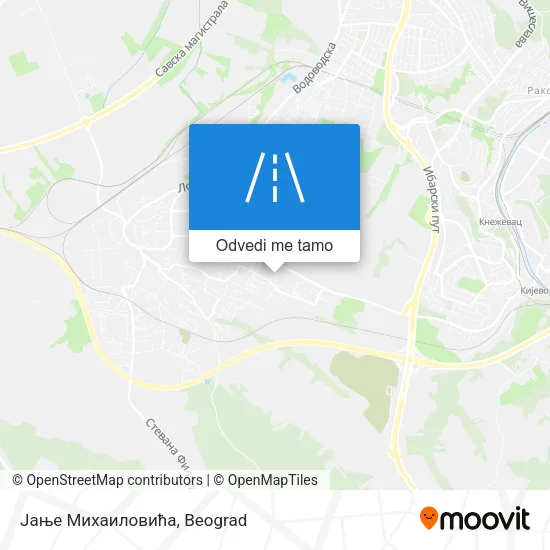 Јање Михаиловића mapa